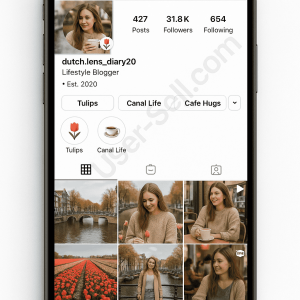 Buy Dutch Lifestyle Blogger Instagram Account – 31,782 Followers
